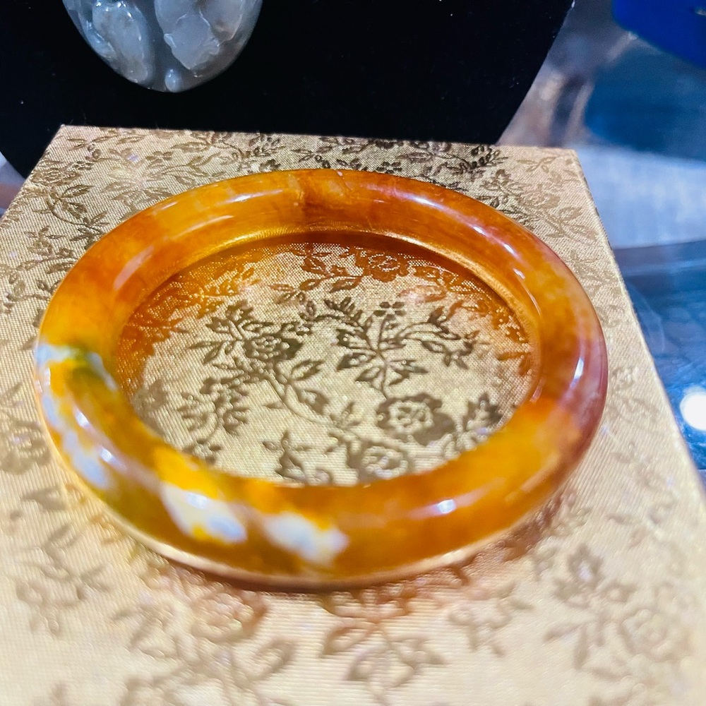 Authentic Multicolored Stone Bangle - image 5